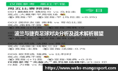 波兰与捷克足球对决分析及战术解析展望